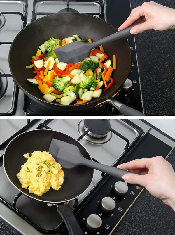 Inbyggd köksredskap kock silikon spatel set (4 delar)