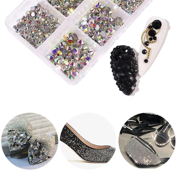 Flat Back Nail Art Krystallsteiner Krystall Flatback Steiner For Utsmykning Style 6