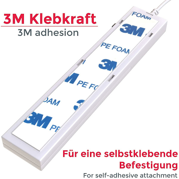 LED Strip med bevægelsessensor - Hvide lys - Selvklæbende - Silikonebelagt