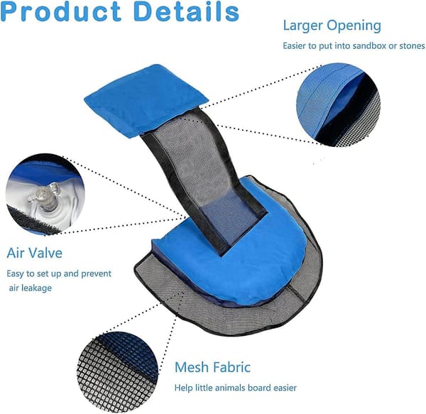 2-pack Animal Saving Escape Ramp - Frog Floating Ramp Rescues, Pool & Spa Accessories & Tools, Saving All Small Animals Entering The Pool