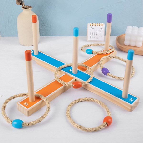 Ring Toss Spil til Børn - Udendørs Havespil til Voksne & Familie - Havelegetøj, Udendørs Spil, Havespil, Udendørs Legetøj til Børn i Alderen 4-8