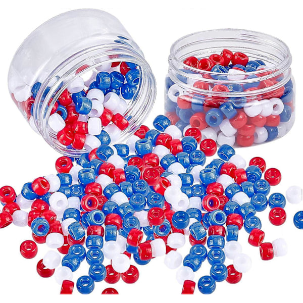 Noin 180 kpl akryylisiä eurooppalaisia helmiä poninhelmiä tynnyrihelmiä suuria reikiä pyöreitä helmiä korujen valmistukseen 9x6mm reikä: 4mm 3 väriä
