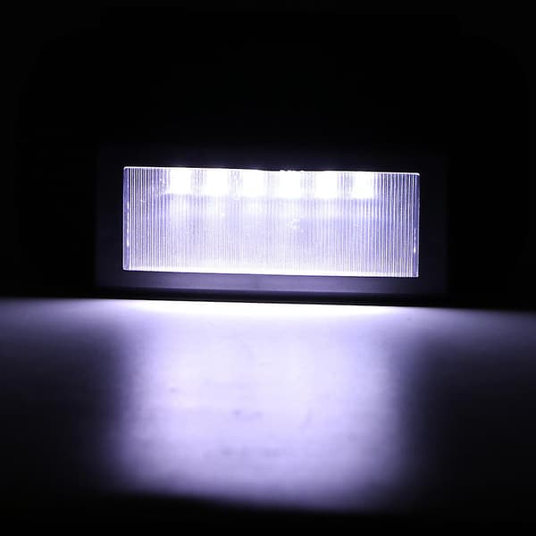 2-pak udendørs solcellelamper, 6 LED solcellehavelamper til bagdørstrin, sikkerhedslys white light