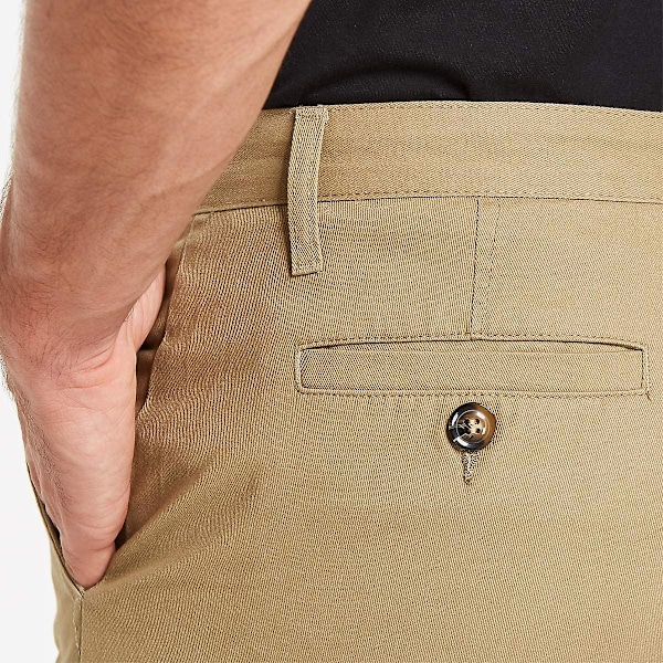 Chino-byxor för Yetsye-män Smart Casual-byxor Regular Fit Brown