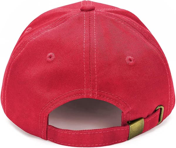 Baseballkeps Casual Unisex 6 Panel Justerbar Bomull Vanlig Sport Solhatt Red