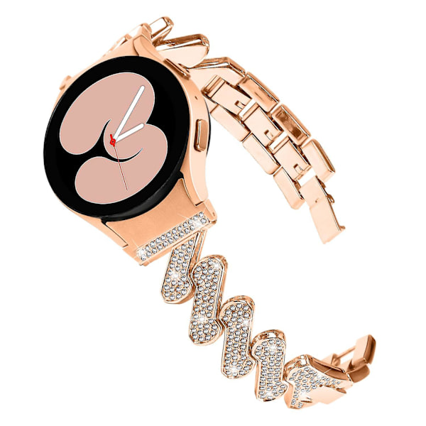 Metallinen ranneke Samsung Galaxy Watch4 40/44mm / Watch 5 40/44mm / Watch4 Classic 42/46mm -kelloille Rose Gold