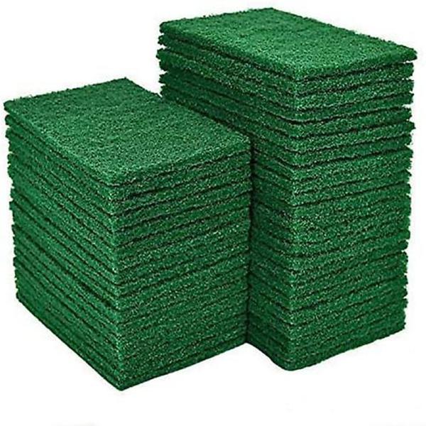 Vihreät hankaustyynyt, 40 kpl astianpesuhankaustyynyjä astioille, keittiösiivoustarvikkeita ja metalliritilöitä varten (11,4 x 15,2 cm)