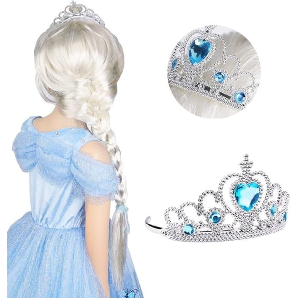 Elsa Eye Mask Kappa,Snow Queen Coat,Festkläder, Fancy Dress Coat,Suit Princess Cosplay,Passar de flesta barn