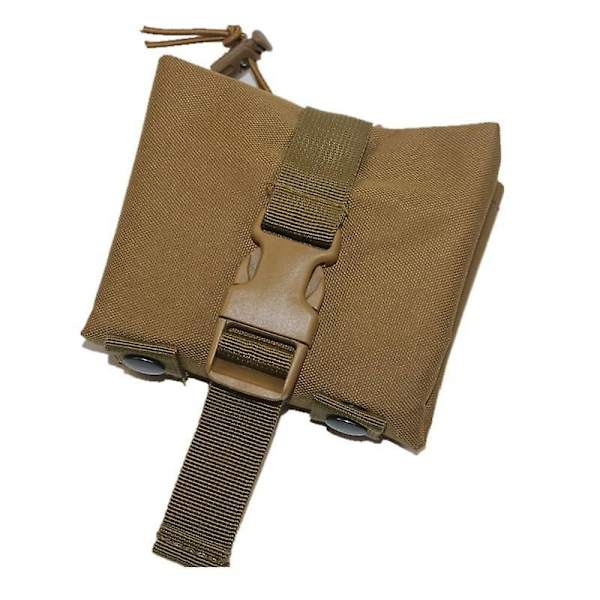 600D Nylon Bærbar Taljetaske Foldbar Taktisk Dump Drop Pung til Jagt Vandring Udendørs Sport Mud Color