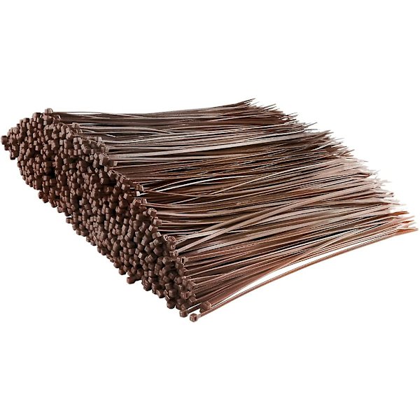 Små Lilla Kabelbinder, 100mm X 2.5mm, Bulkpakke Med 1000, 4\" Premium Nylon Brown 300mmx3.6mm