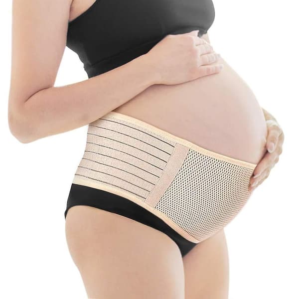 Maternity Mavebælte til Gravide Kvinder - Åndbart Graviditets Mavebælte til Mave-, Bækken-, Talje- & Rygsmerter - Justerbart Graviditetsbælte