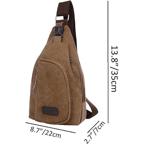Bröstväska för Acsergery män kvinnor, unisex axel crossbody ryggsäck för Acsergery resor vandring gåva