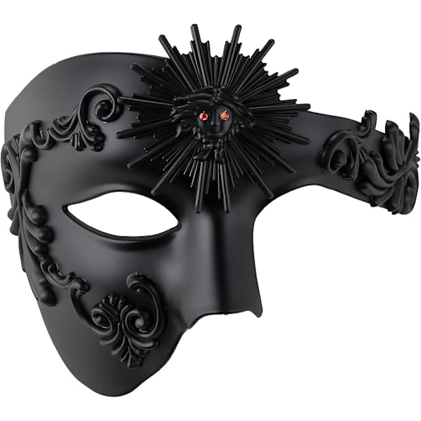 Hantverk Venetianska Phantom Party Rhinestone Masker Lyxiga Maskerader Masker Karneval Jul Påsk Masker