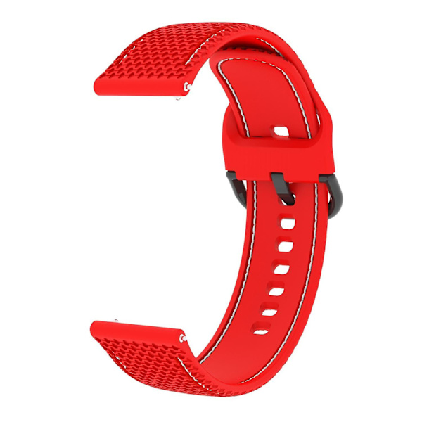 Silikoninen Ompelelinjainen Vaihtoranneke Samsung Galaxy Watch 5 40mm/44mm /Watch 5 Pro 45mm -kelloon Red