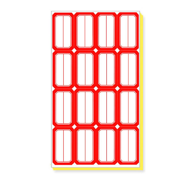 140 Arkia, - Tiedostokansio Tarrat, vedenpitävä Tarra Nimi Tarra Kotiin - Punainen/sininen style 2 Red 100 sheets