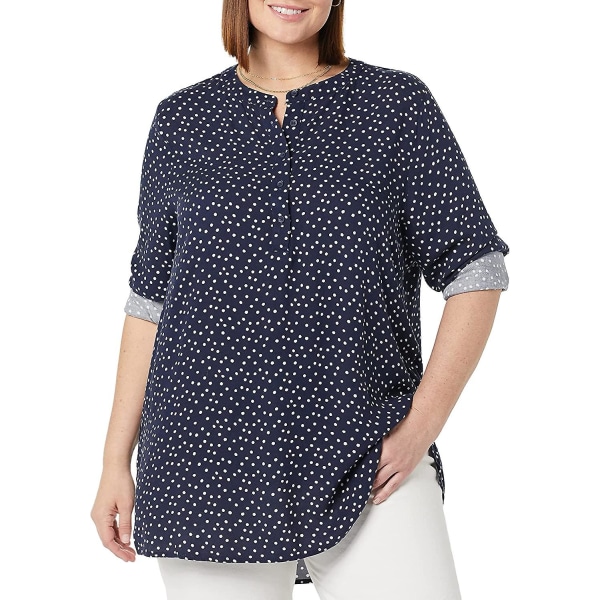 Kvinnors långärmade vävda blus Style 7 M