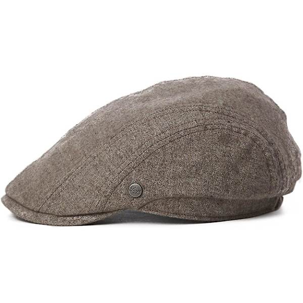 Miesten litteä Duckbill-lippalakki Gatsby Ivy Irish Newsboy Cabbie Golf Shooting Driving Hat Säädettävä khaki