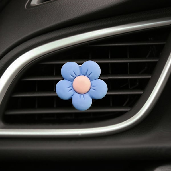 6 kpl Auton tuuletusaukkojen klipsit Värikkäät Daisy-autonraikastimet Tuuletusaukon koristelu Söpöt autotarvikkeet Auton sisustus Tytöille Naisille
