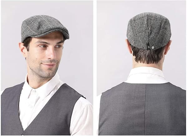 Herre Vinter Flat Caps Hatte Peaked Flat Cap Avisdreng Hatte Acsergery Gave