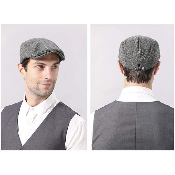 Herre Vinter Flat Caps Hatter Spiss Flat Cap Avisgutthatter Acsergery Gave