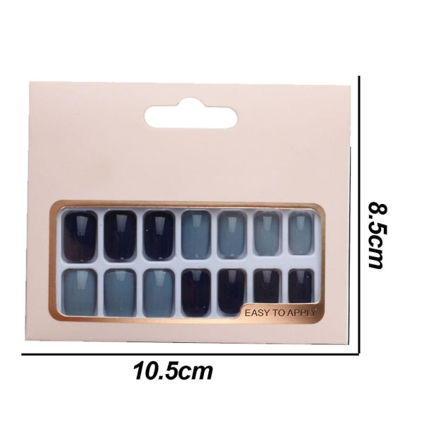 Farve Tryk-på Manicure, Solid Farve Mani style 5