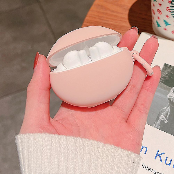 Huawei FreeBuds 5i -kuulokkeiden suojus langattomille Bluetooth-kuulokkeille TPU-suojakotelo Pink