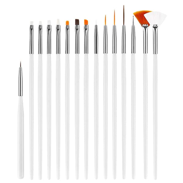Nagelkonstpenslar Set, För Gelnaglar