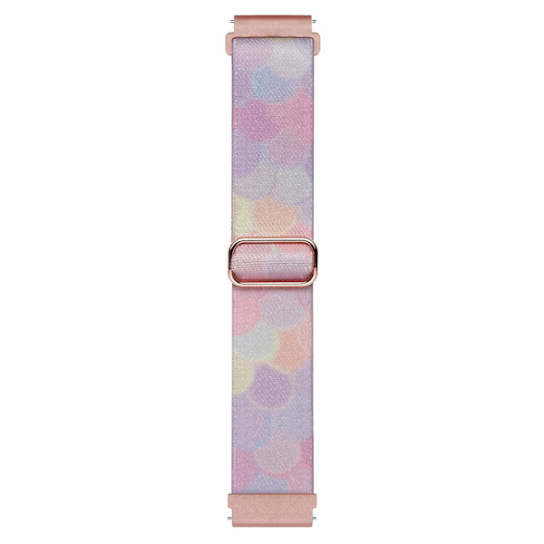 Nylon klockarmband för Coros Pace 2/Apex 42mm, 20mm mönstrad justerbar flätad ögla Phantom Bubble
