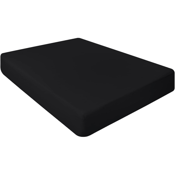100% egyptiläistä puuvillaa 10\"/25cm syvät lakanat - Muotoonommeltu - Yhden hengen - Kahden hengen - King - Super King Black Super King