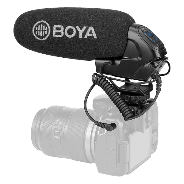 Supercardioid On-camera Kondensator Shotgun Mikrofon til DSLR Kamera Vlogging Optagelse