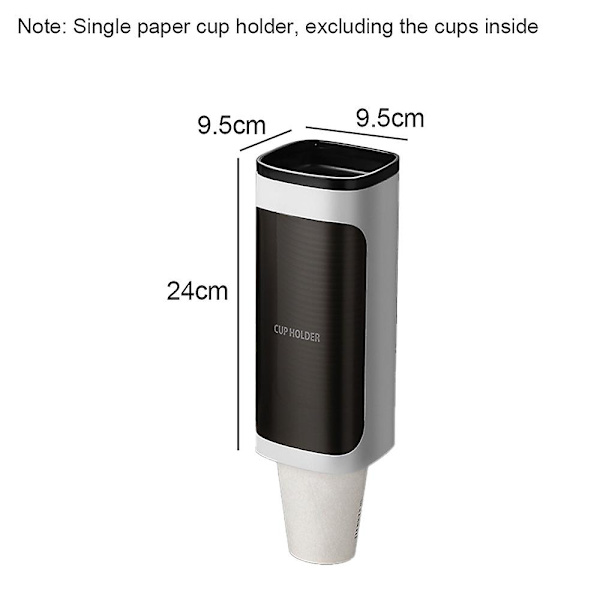 Dragkedja kopp dispenser - Monterbar hållare för koppar, vatten dispenser, kylare eller vägg Style 1