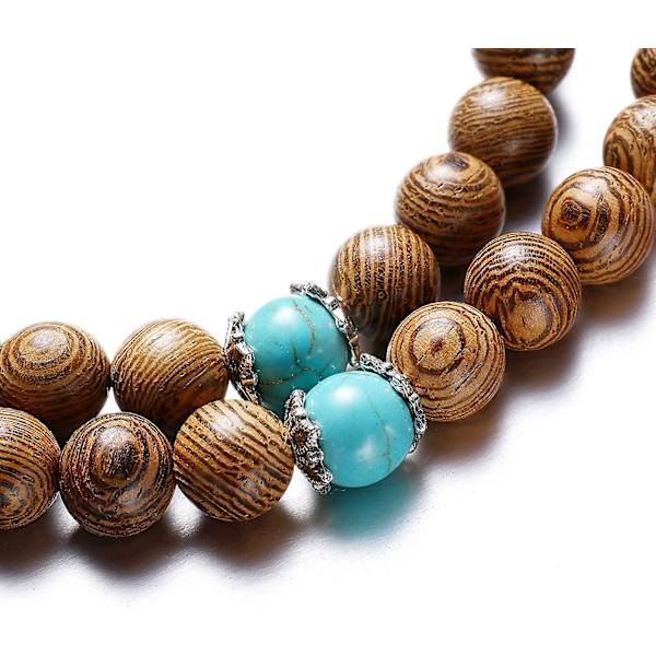 108 pärlor armband tibetansk buddhistisk buddha meditation naturträ mala bön