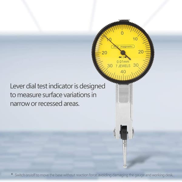 Holder Stativ Fleksibel Magnetisk Base Sterk Måler Permanent Magnet Base Spak Ur Test Indikator Måler