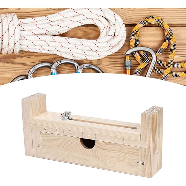 Armbandstillverkningsställ, justerbar längd träarmbandsjigg med låda 2 klämma, handgjord träf ram vävning hantverksverktygssats för gör-det-själv-dekoration