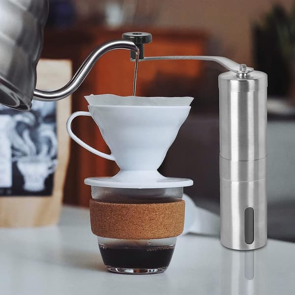 Manuel Kaffekværn Rustfrit Stål Manuel Kaffekværn Håndsving Kaffebønnekværn