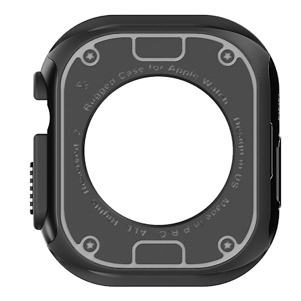 Kellon kuori Apple Watch Series 8 7 41mm / Series 6 5 4 SE (2022) SE 40mm TPU+PC iskunkestävä kehys Black
