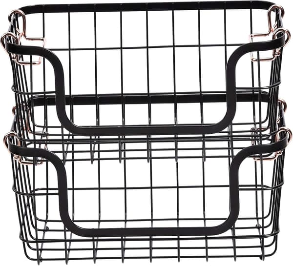 Basics Metallförvaringskorgar för kök eller badrum