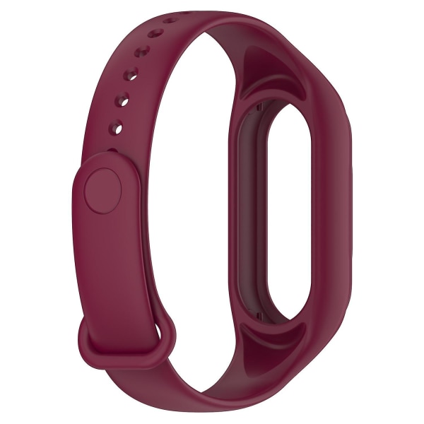 För Xiaomi Smart Band 8 ersättande watch Integrera cover med case Wine Red