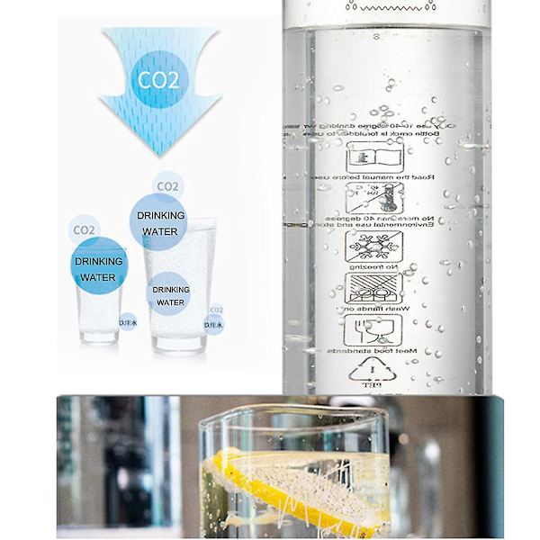 Sodavattenmaskin - Bärbar kolsyrat vattenmaskin Sodavattenmaskin Hemmagjord läsk för hemmet Bärbar kök Matplats Bar