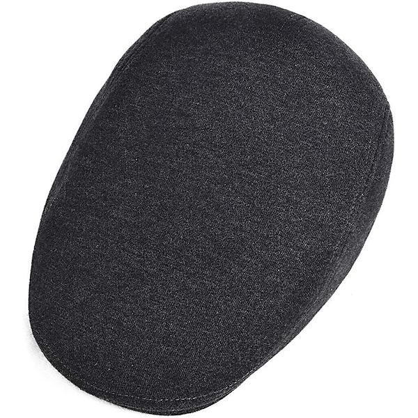 Miesten puuvillainen litteä Ivy Gatsby Newsboy -ajolippalakki Grey