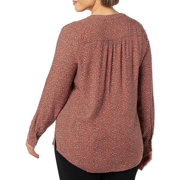 Kvinnors långärmade vävda blus Style 13 L