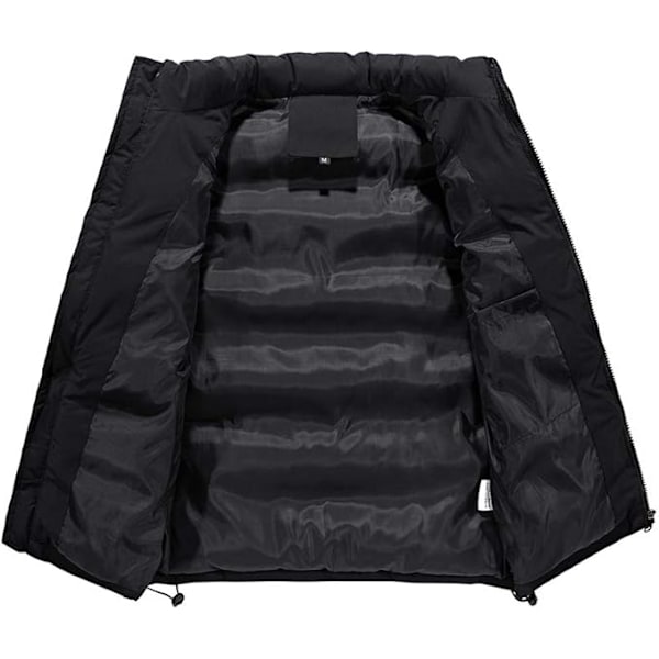 Herrar Varmhållande Väst Jacka Kavaj Väst Packbar Ultralätt Dragkedja Fickor 4XL