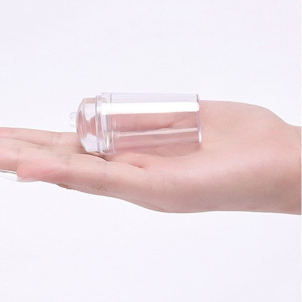 Negledesign Stempelsett Klar Gelé Stempel Med Skrape, Profesjonelt Stemplelakk Sett For DIY Negledekor