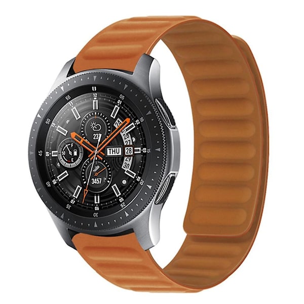 Magnetiskt silikonersättningsarmband för Samsung Galaxy Watch 5 40mm/44mm/Watch 5 Pro 45mm Golden Brown