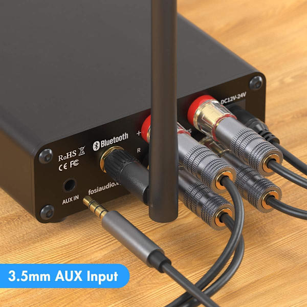 Bluetooth 5.0 Forstærker Stereo Effektforstærker, 2 Kanal Klasse D Mini Hi-Fi Integreret TPA3116 Effektforstærker, til Højttalere i Hjemmet 50W x 2