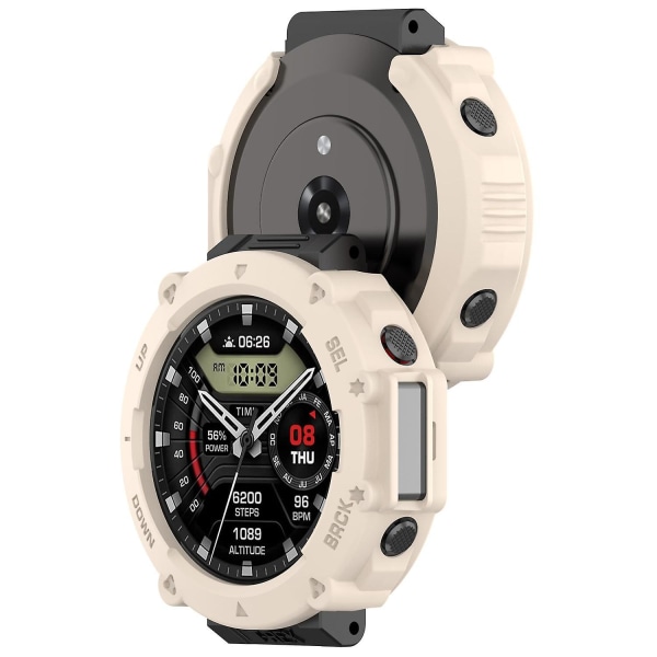 anti-scratch watch för Amazfit T-Rex Ultra A2142, TPU - cover Quick Release ihåligt case Starlight