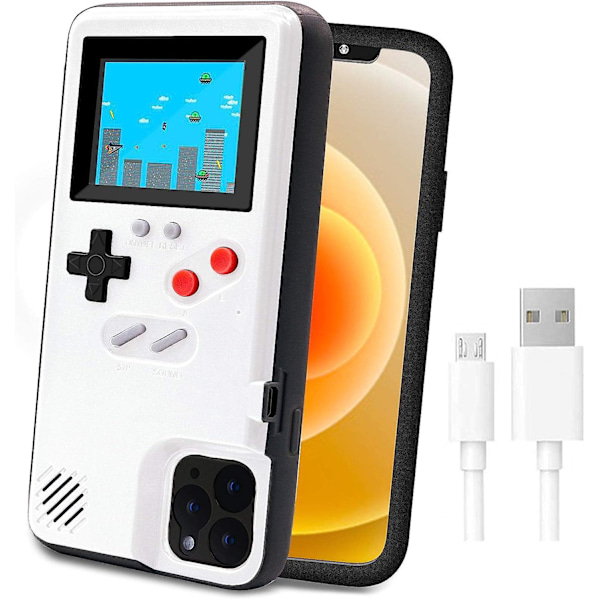 Spelkonsolfodral för iPhone, Retro Skyddande Fodral med Självströmmande Spel, Fullfärgsskärm, Stötsäker Spelkonsolfodral för iPhone 12p
