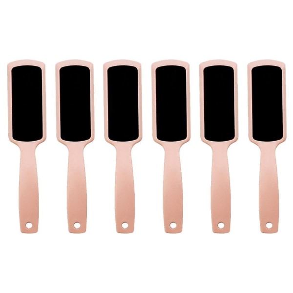 6 stk. Pedicure Fodfil Callusfjerner med dobbeltsidet fodrasp til død hud Fodskrubber til fødder 6PCS girl powder
