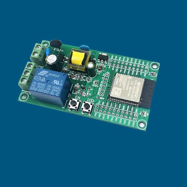 AC-driven ESP32 WiFi Bluetooth Ble Enstaka Relämodul ESP32 Utvecklingskort I/O Port UART Programmering As Shown
