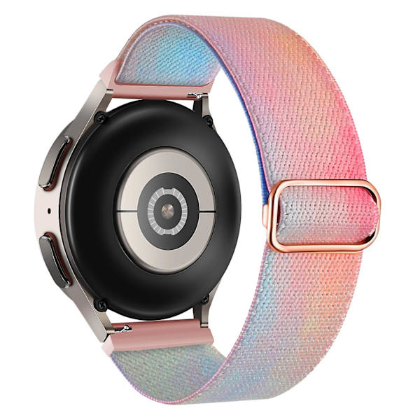 Nylon Urrem til Coros Pace 2/Apex 42mm, 20mm Mønstret Justerbar Flettet Løkke Rem Phantom Aurora
